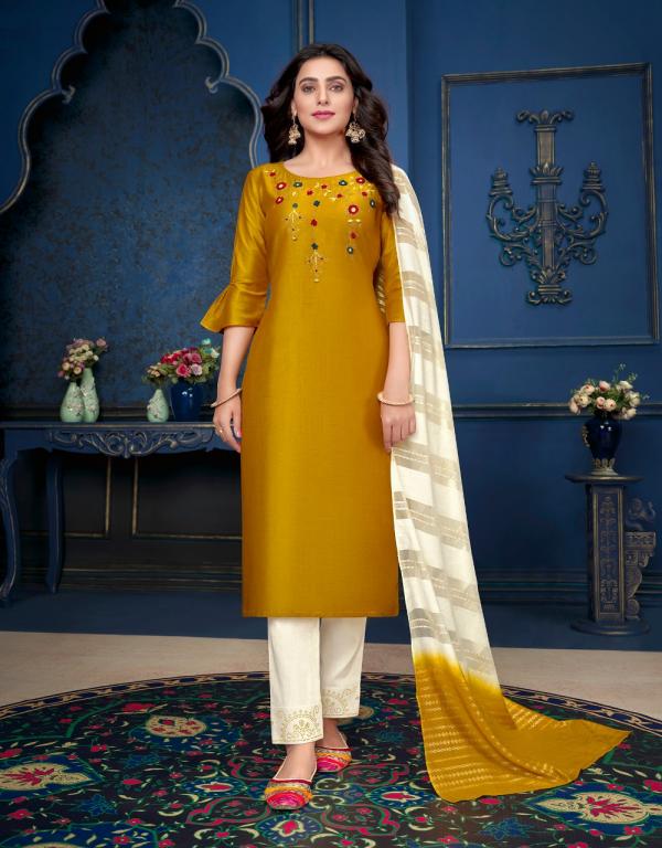 Lily And Lali Muskan 3 Exclusive Wear Silk Designer Readymade Suit